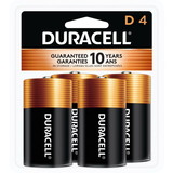 Duracell Coppertop Alkaline D Battery - MN1300, DURMN1300R4Z