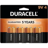 Duracell Coppertop Alkaline 9V Battery - MN1604, DURMN16RT4Z