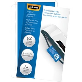 Fellowes Business Card Glossy Laminating Pouches