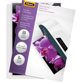 Fellowes Photo Card Glossy Thermal Laminating Pouches