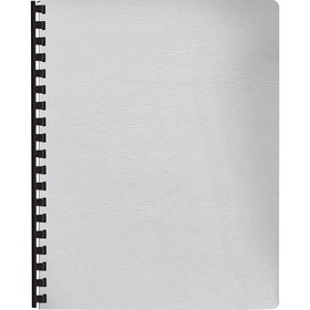 Fellowes Presentation Covers - Oversize Letter, White, 200 Pack, Letter - 8.50" Width x 11" Length Sheet Size - Leather - White - 200 / Pack