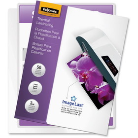 Fellowes Thermal Laminating Pouches - ImageLast?, Jam Free, Letter, 3 mil, 50 pack