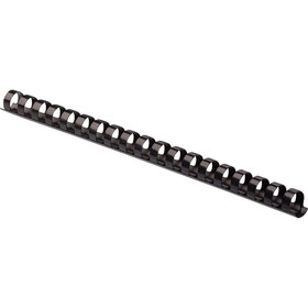 Fellowes Plastic Combs - Round Back 5/8" 120 sheets Black 100 pk