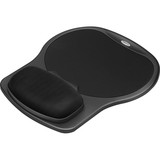 Fellowes Easy Glide Gel Wrist Rest and Mouse Pad - Black, 12