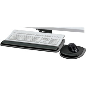 Fellowes Standard Keyboard Tray - TAA Compliant, 4.5" x 30.5" x 20" - Black, Graphite Gray