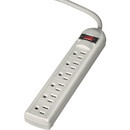 Fellowes 6 Outlet Power Strip- 90 degree outlets, 3-prong Plug - Receptacle: 6 - 6 ft Cord