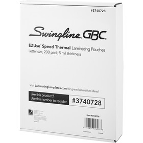 GBC EZUse Speed Format Thermal Laminating Pouches, GBC3740728