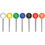 Gem Office Products Round Head Map Tacks, Price/BX