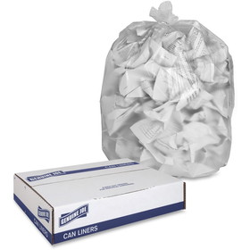 Genuine Joe High-density Can Liner, 60 gal - 60" x 38" - 0.67 mil (17 Micron) Thickness - High Density - Resin - 4/Carton - Clear