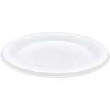 Genuine Joe Reusable Plastic White Plates,