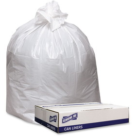 Genuine Joe Extra Heavy-duty White Trash Can Liners, GJO4046W
