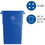 Genuine Joe 23 Gallon Recycling Container, GJO57258CT