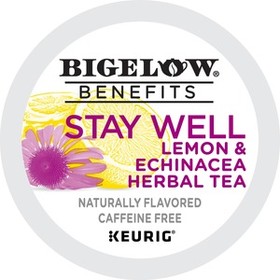 Bigelow Stay Well Lemon & Echinacea Herbal Tea K-Cup