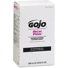 Gojo RICH PINK Antibacterial Lotion Soap, GOJ7220-04CT