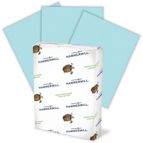 International Paper Paper for Copy 8.5x11 Colored Paper - Blue - Recycled - 30%