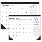 House of Doolittle Zodiac Monthly Desk Pad Calendar