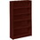 HON 1870 Series Laminate Bookcase, 36" x 11.5" x 60.1" - Wood, Hardboard, Particleboard - 5 x Shelf(ves) - Stain Resistant, Abrasion Resistant, Leveling Glide - Mahogany, Price/EA