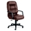HON Pillow-Soft 2091 Executive High-Back Chair, Leather Burgundy Seat - Black Frame - 26.3" x 29.8" x 46.5" Overall Dimension, Price/EA
