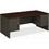 HON 38000 Series Pedestal Desk, 72" Width x 36" Depth x 29.5" Height - 4 - Double Pedestal - Radius Edge - Wood, Steel - Charcoal, Laminate, Mahogany, Price/EA