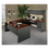 HON 38000 Series Pedestal Desk, 72" Width x 36" Depth x 29.5" Height - 2 - Single Pedestal on Left Side - Radius Edge - Wood, Steel - Charcoal, Laminate, Mahogany, Price/EA
