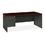 HON 38000 Series Pedestal Desk, 72" Width x 36" Depth x 29.5" Height - 2 - Single Pedestal on Left Side - Radius Edge - Wood, Steel - Charcoal, Laminate, Mahogany, Price/EA