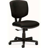 HON Volt 5701 Basic Swivel Task Chair, Polyester Black Seat - Black Frame - 25.8