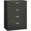 HON 600 Series Standard Lateral File, 42" x 19.3" x 53.3" - Steel - 4 x File Drawer(s) - Legal, Letter - Interlocking, Leveling Glide, Ball-bearing Suspension, Durable, Label Holder, Recessed Handle - Charcoal, HON694LS