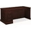 HON 94000 Series Left Single Pedestal Desk, 66" Width x 30" Depth x 29.5" Height - 2 - Single Pedestal on Left Side - Wood, Particleboard - Laminate, Mahogany, Price/EA