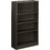 HON Metal Bookcase, 34.5" x 12.6" x 59" - Steel - 4 x Shelf(ves) - Rust Resistant, Heavy Duty - Charcoal, Price/EA