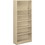 HON Metal Bookcase, 34.5" x 12.6" x 81.1" - Steel - 6 x Shelf(ves) - Rust Resistant, Heavy Duty - Putty, Price/EA