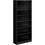 HON Metal Bookcase, 34.5" x 12.6" x 81.1" - Steel - 6 x Shelf(ves) - Rust Resistant, Heavy Duty - Black, Price/EA
