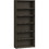 HON Metal Bookcase, 34.5" x 12.6" x 81.1" - Steel - 6 x Shelf(ves) - Rust Resistant, Heavy Duty - Charcoal, Price/EA