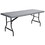 Iceberg IndestrucTable TOO 1200 Series Folding Table, Rectangle - 30" x 96" x 29" - Steel, Polyethylene - Charcoal