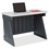 Iceberg SnapEase Computer Desk, Rectangle - 24.50" x 42" x 30" Height - Polyethylene - Charcoal Gray Base, Platinum Top, Price/EA