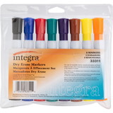 Integra Chisel Point Dry-erase Markers, ITA33311