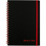 Black n' Red Wirebound Semi - rigid Cover Ruled Notebook - A5