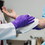 Kimberly-Clark KCC55081 Purple Nitrile Exam Gloves - 9.5"