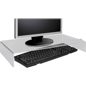 Kantek AMS300 Monitor Stand, Up to 19" Screen Support - 50 lb Load Capacity - CRT Display Type Supported21.3" Width x 11.5" Depth - Desktop - Acrylic - Clear