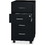 Lorell 26-1/2" Mobile Storage Cabinet, Price/EA