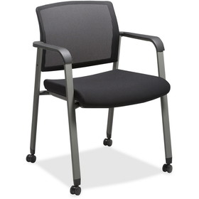 Lorell Mesh Back Guest Chairs with Casters, LLR30953