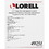 Lorell Remote Oscillating Floor Fan, Price/EA