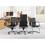 Lorell Modern Chair Series Mid-back Leather Chair, Price/EA