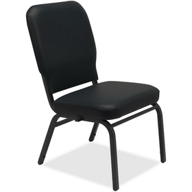Lorell Vinyl Back/Seat Oversized Stack Chairs, LLR59596