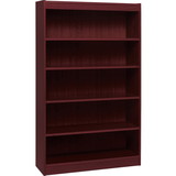 Lorell Panel End Hardwood Veneer Bookcase, 36