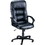Lorell Tufted Leather Executive High-Back Chair, Leather Black Seat - Black Frame, Price/EA