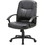 Lorell Chadwick Managerial Leather Mid-Back Chair, Leather Black Seat - Black Frame - 26" x 28" x 42.5" Overall Dimension, Price/EA