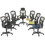 Lorell High-Back Mesh Chair, Mesh Black Seat - Mesh Back - Plastic, Steel Frame - 28.5" x 28.5" x 51" Overall Dimension, Price/EA