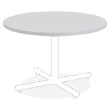 Lorell Round Invent Tabletop - Light Gray