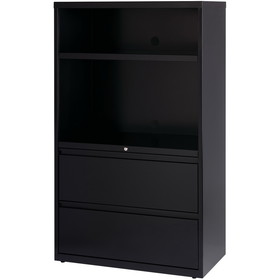 Lorell 36" Lateral Hanging File Drawers Combo Unit