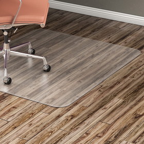 Lorell Nonstudded Design Hardwood Surface Chairmat, LLR82825
